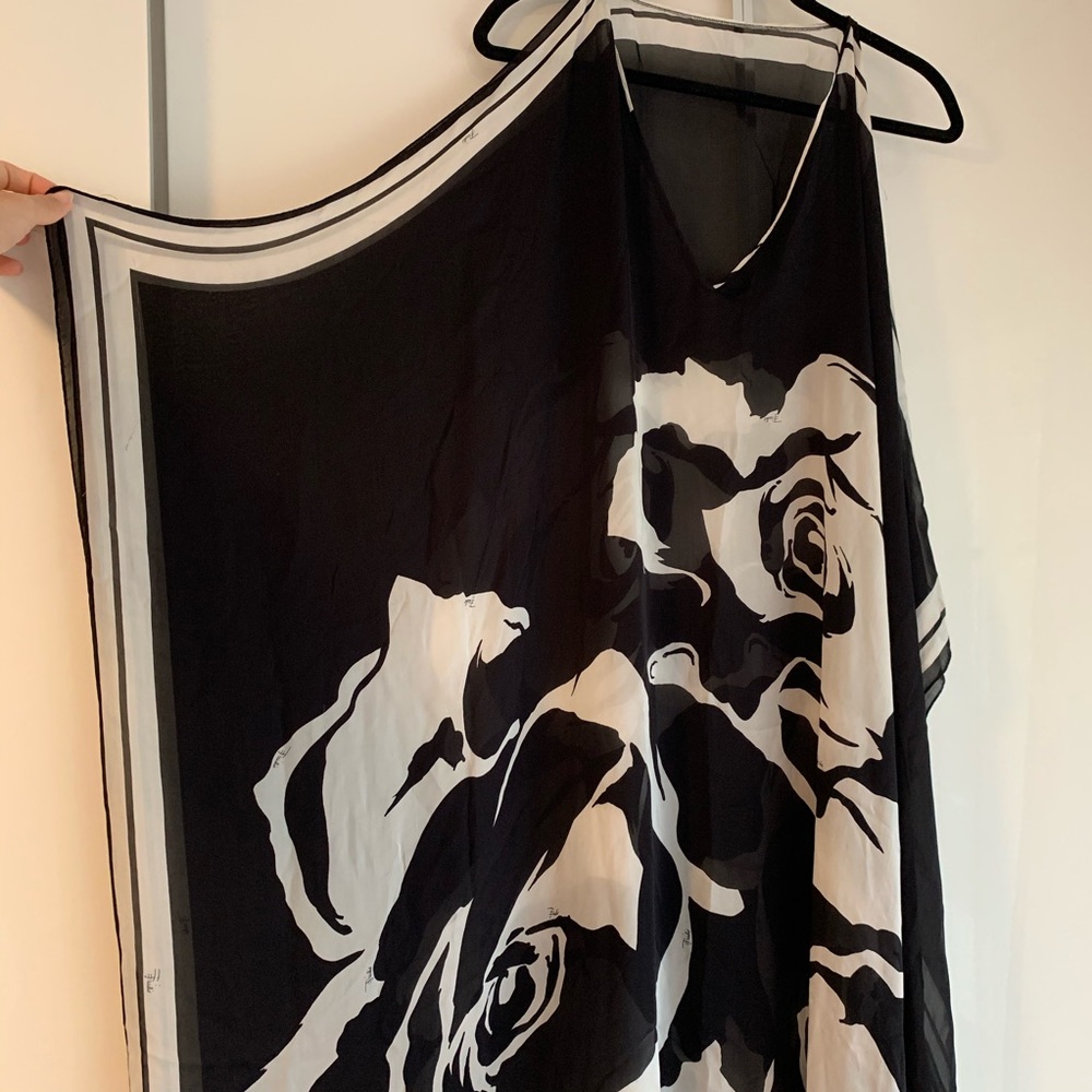 SOLD🚫Emilio Pucci Silk Black White Caftan Kaftan - Picture 3 of 8